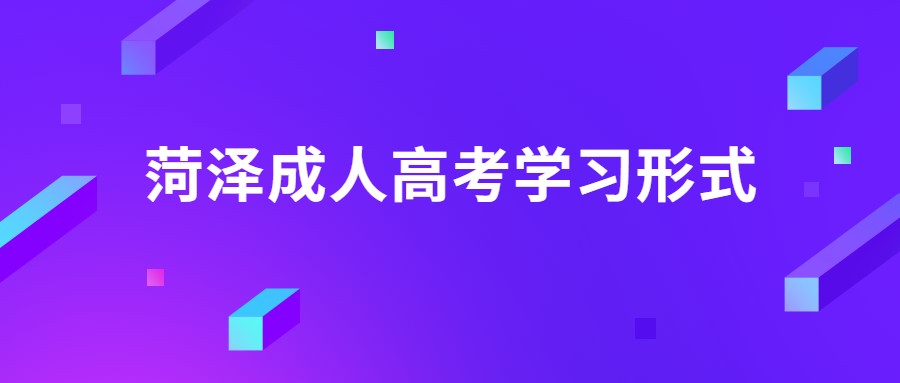 菏澤成人高考學習形式