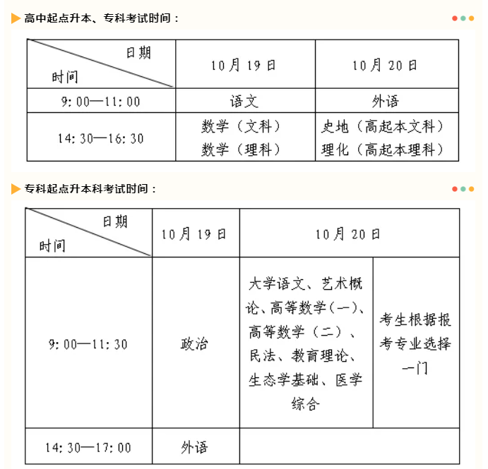 2024年菏澤成人高考考試時間